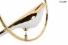 Designerska lampa wisząca BIRD LINE złota King Home MSE010100295 salonowa okrągła białe złote ptaszki